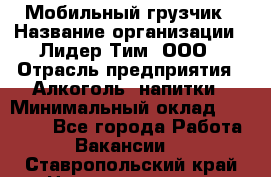 Мобильный грузчик › Название организации ­ Лидер Тим, ООО › Отрасль предприятия ­ Алкоголь, напитки › Минимальный оклад ­ 18 000 - Все города Работа » Вакансии   . Ставропольский край,Невинномысск г.